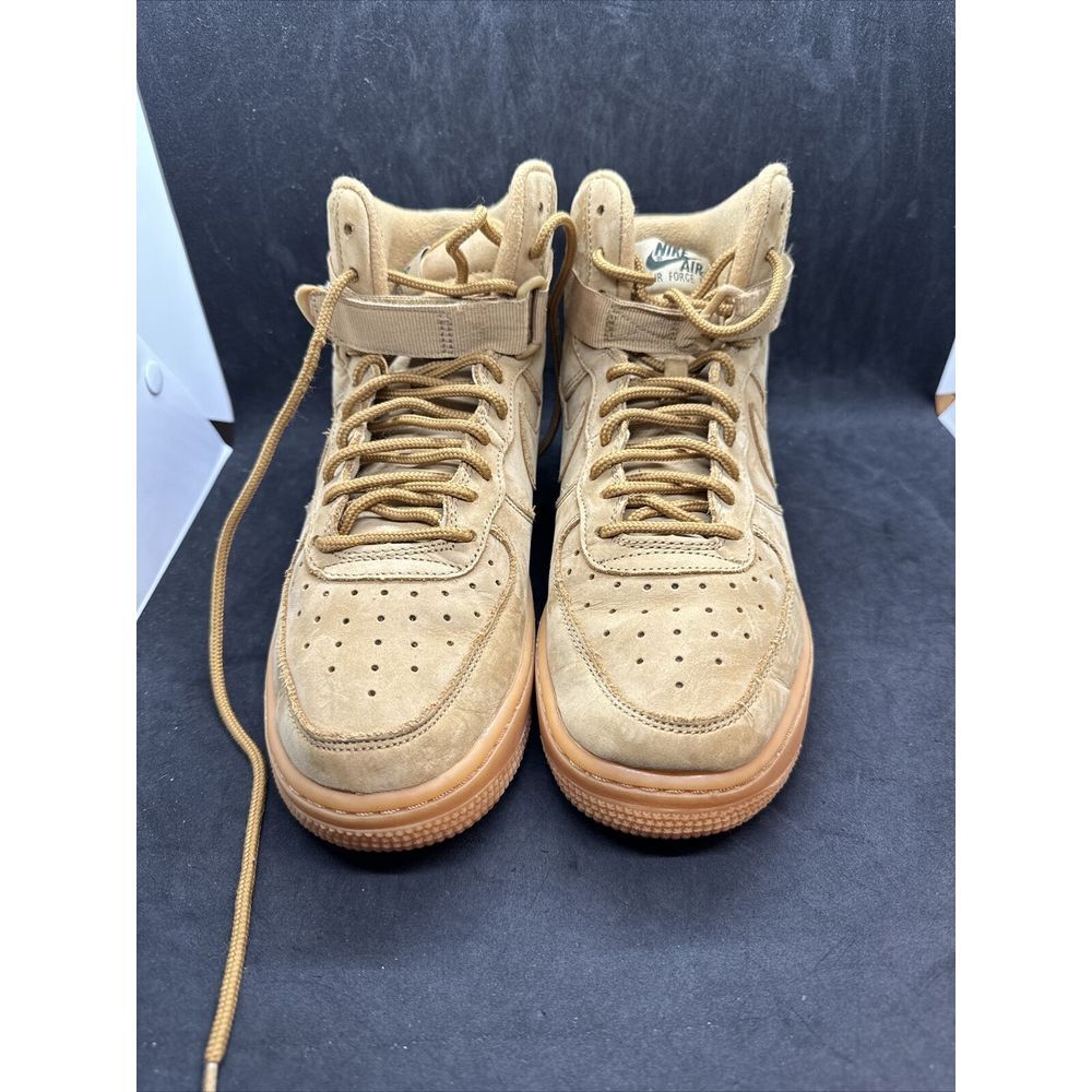 Nike Air Force‎ 1 High Boys Size 7Y Brown Athletic Shoes Sneakers 922066-203